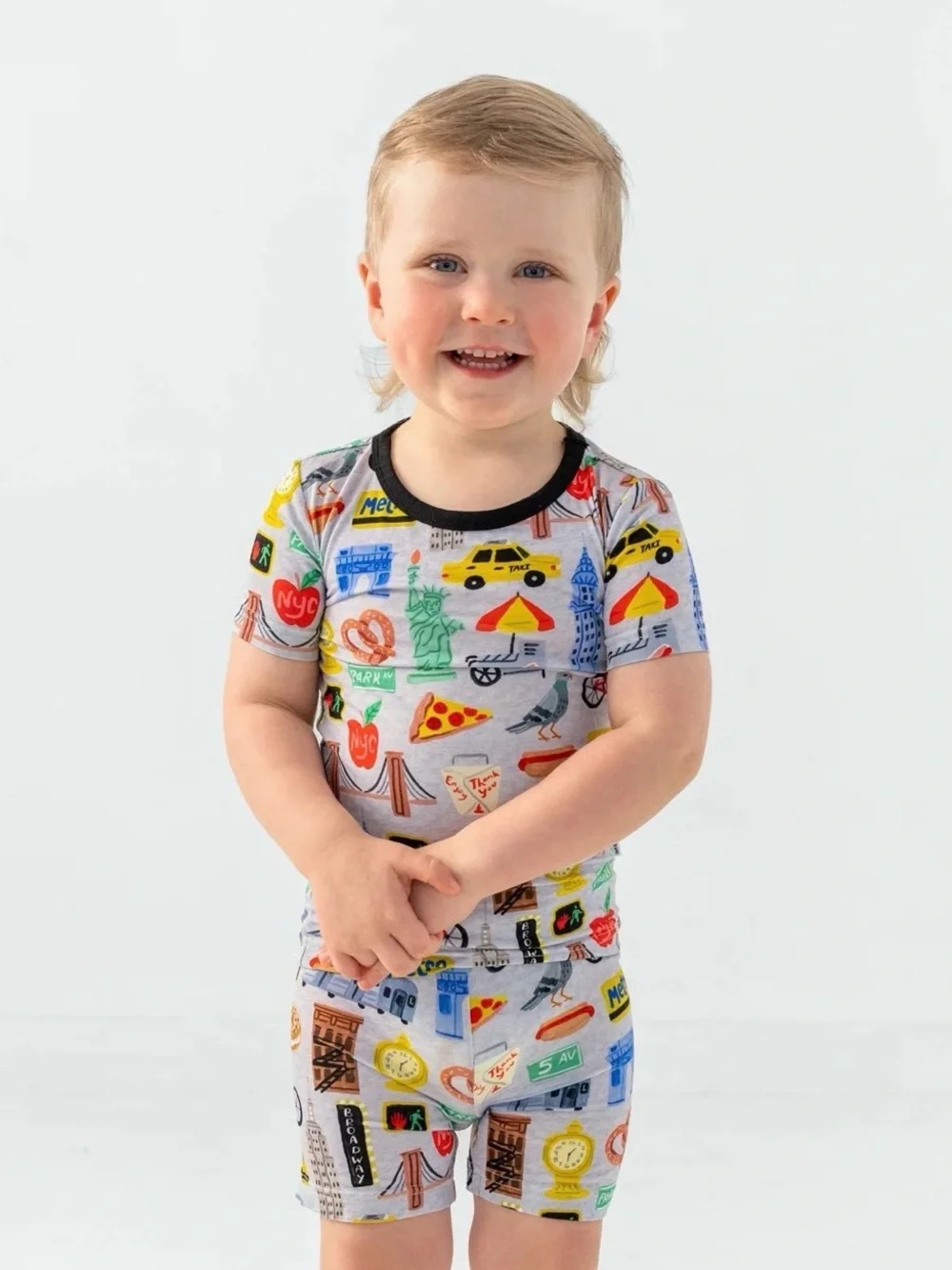 Little Sleepies Big Apple Short Sleeve Set